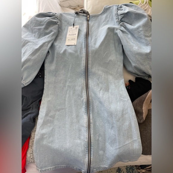 Zara NWT denim dress - Picture 2 of 2